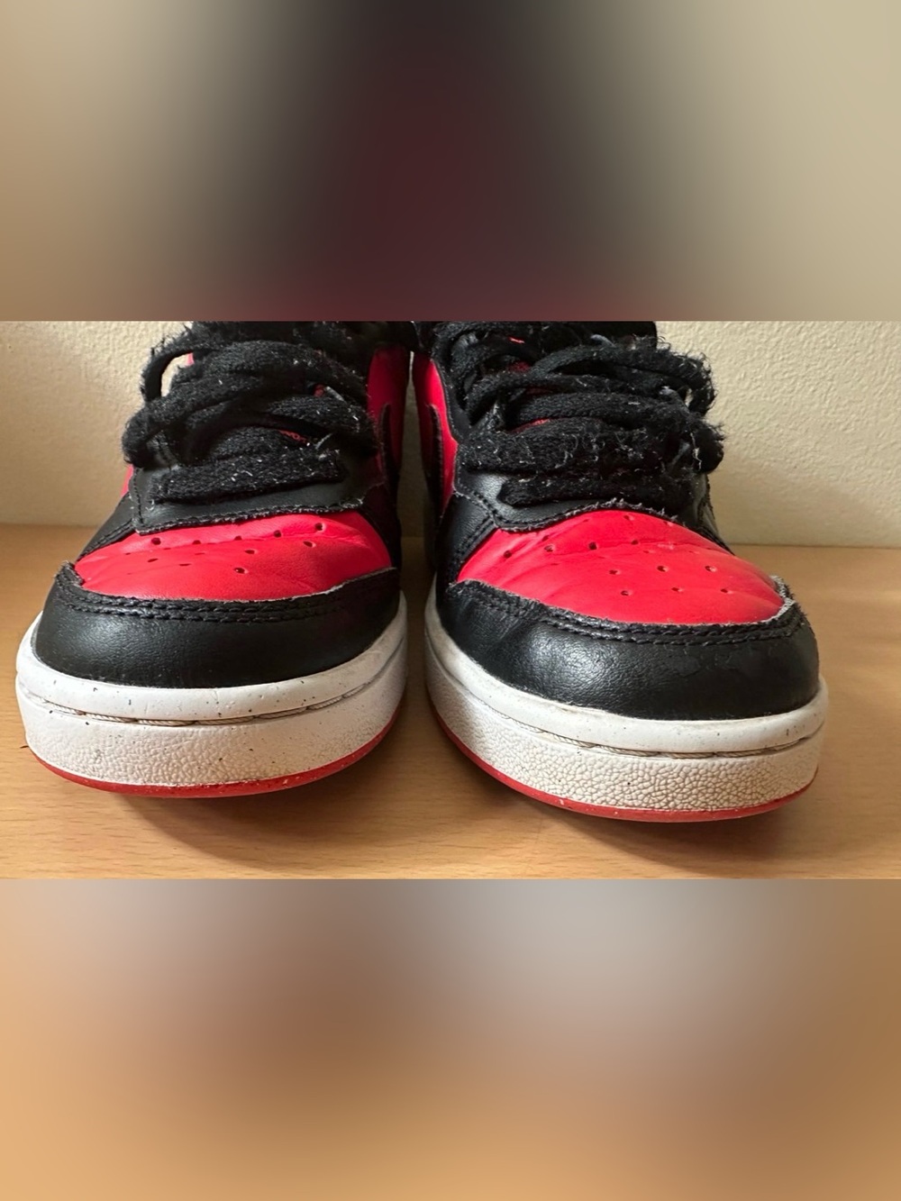 Nike Court Borough Mid 2 Big Kids' Boys Red/Black Shoes Size 5Y - Picture 4 of 12